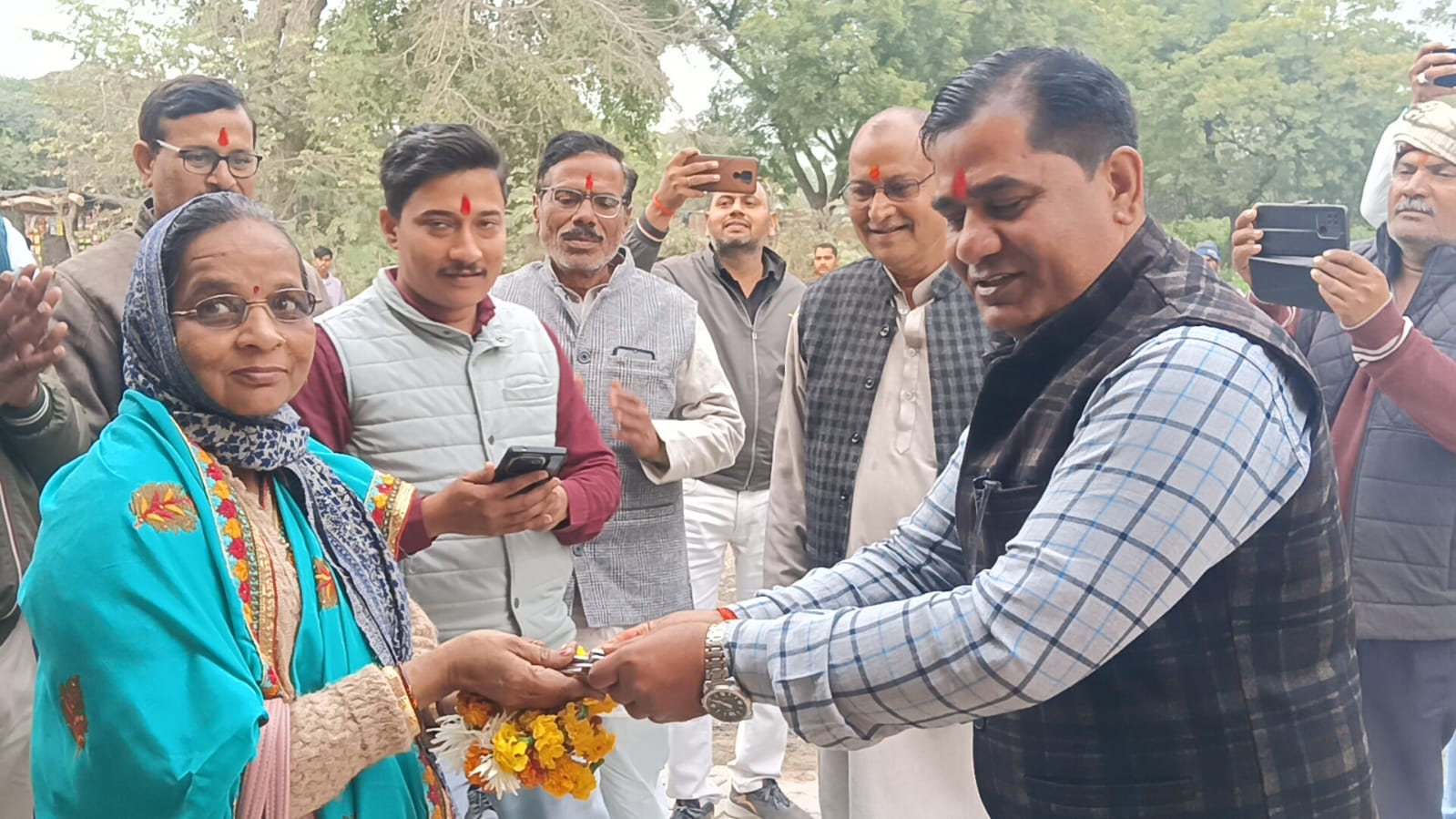 ग्राम सामी में उचित दर दुकान का फीता काटकर किया उद्घाटन