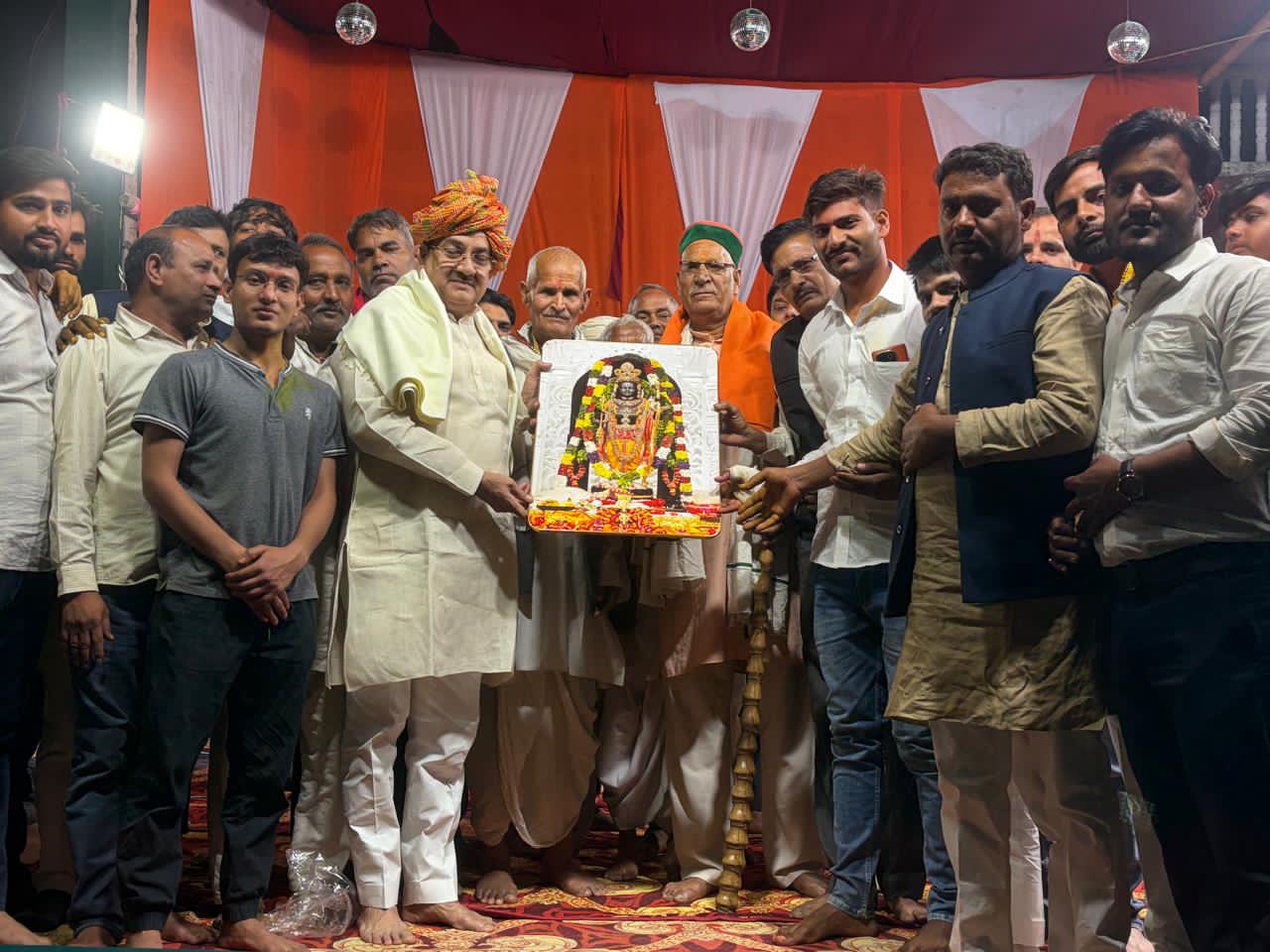 भरना कलां होली मिलन समारोह में ब्लाक प्रमुख का ग्रामीणों ने किया स्वागत