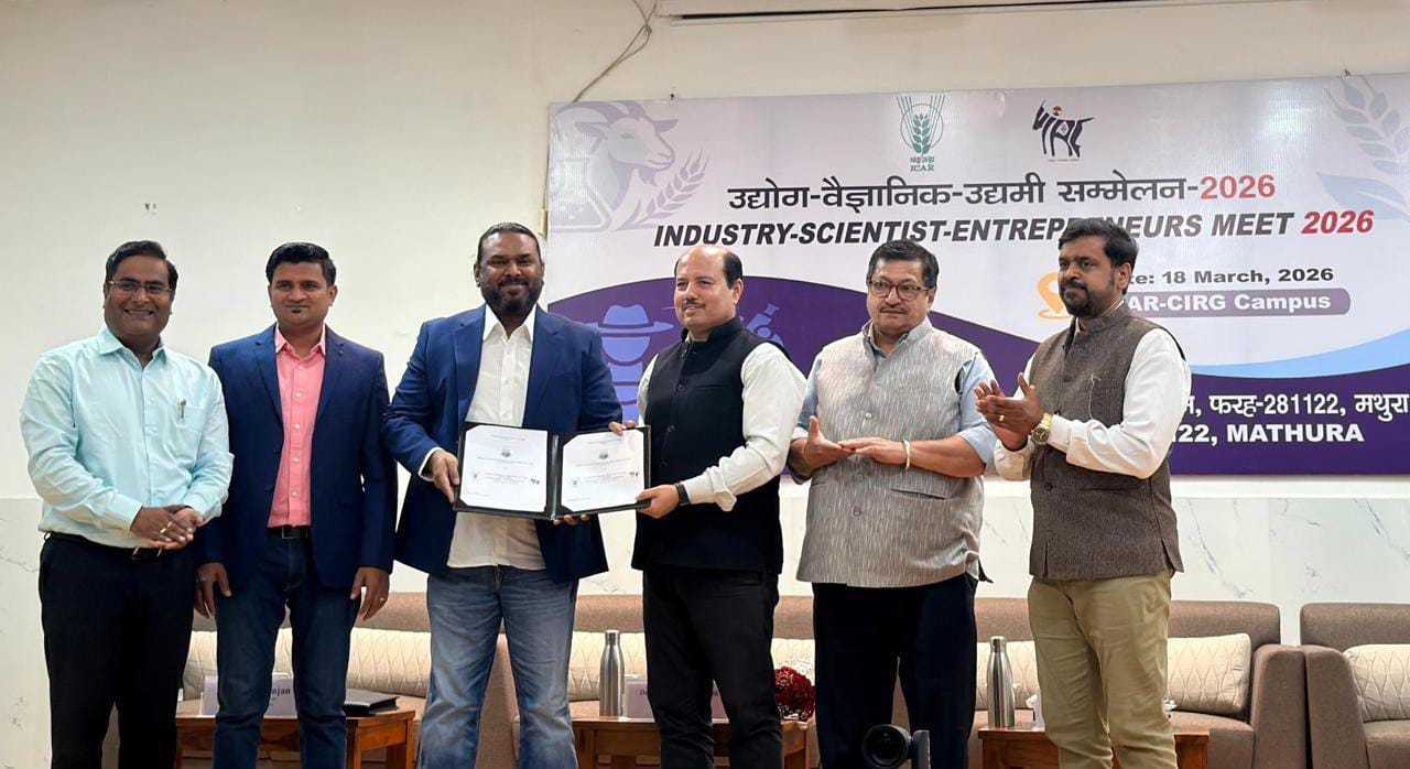 सीआईआरजी और भारत लाइवस्टॉक के बीच एमओयू, बकरी-पालन में तकनीक का हस्तांतरण