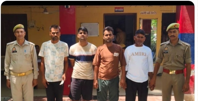 युवक पर जानलेवा हमला करने वाले चार अभियुक्तों को पुलिस ने भेजा जेल, मुख्य अभियुक्त की तलाश जारी