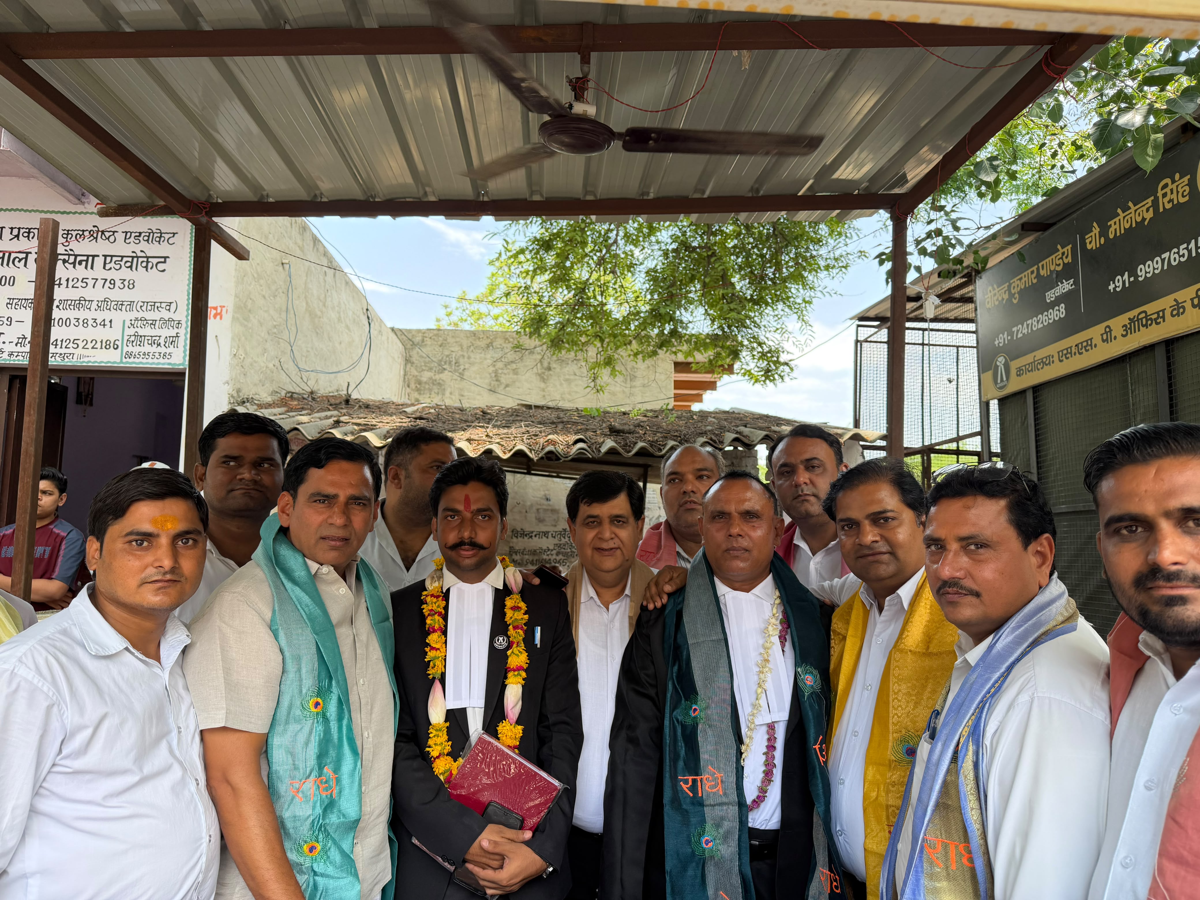 हल्दी घाटी चैंबर में नव अधिवक्ताओं का सम्मान, बैंड सेरेमनी में मिला वरिष्ठों का आशीर्वाद