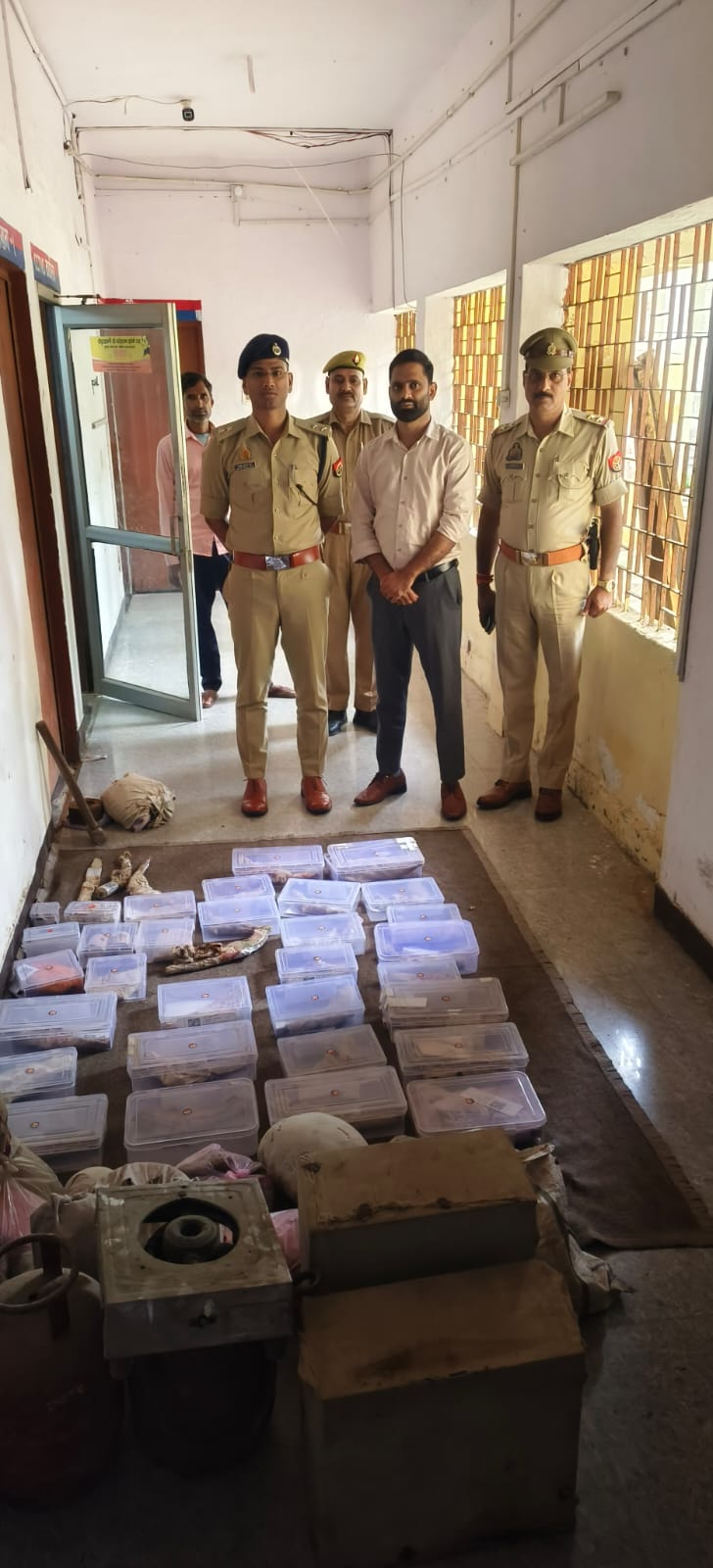 खैरगढ़ पुलिस ने 50 मुकदमों से संबंधित माल मुकदमाती का कराया विनिष्टीकरण
